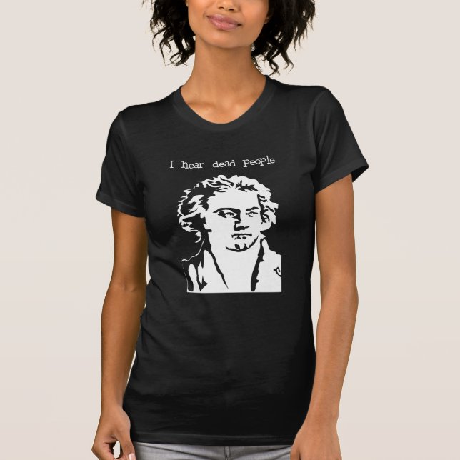 Camiseta Eu ouço pessoas inoperantes - Beethoven (Frente)