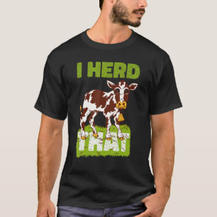Camiseta Eu ouvi que Fazenda de Gado para Vacas Fazendeiro