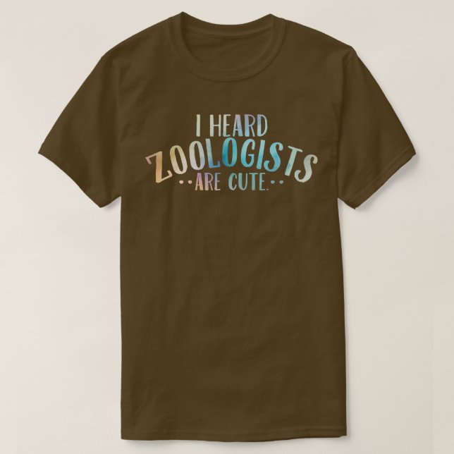 Camiseta Eu Ouvi Zoólogos Serem Bonitos (Frente do Design)
