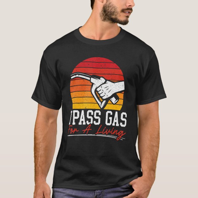 Camiseta Eu Pago Gás Para Um Atendedor De Gaso Vivo (Frente)