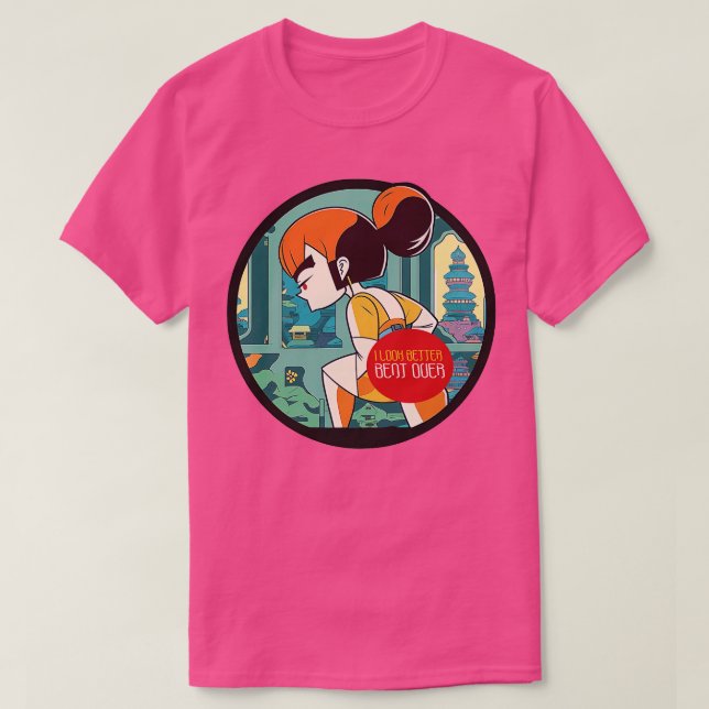 Camiseta Eu pareço melhor dobrado acima de 5 (Frente do Design)