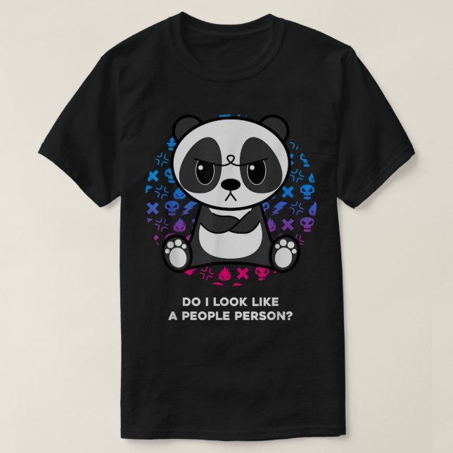 Camiseta Eu Pareço Uma Pessoa Pessoas, Nerd Grumpy Panda B? (Frente do Design)