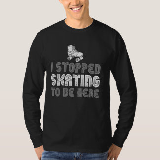 Camiseta Eu Parei De Patinar Para Estar Aqui Roller Escutan