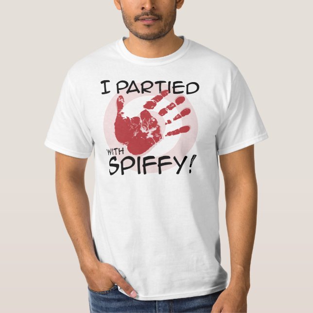 Camiseta Eu partied com Spiffy (Frente)