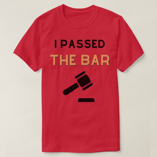 Camiseta Eu Passei O Bar Engraçado De Lei (Frente do Design)