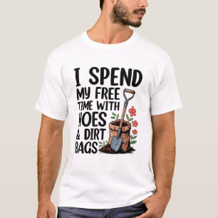 Camiseta Eu Passo Meu Tempo Livre Com Vagabundas E Sacos De
