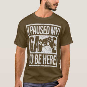 Camiseta Eu Pausei Meu Video games De Jogo Console Gaming E