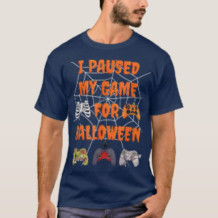 Camiseta Eu pauso meu jogo pelo custo do controlador de jog