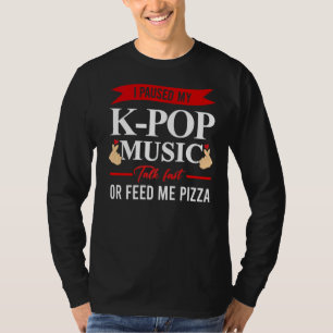 Camiseta Eu Pauso O Meu Chá De Bolha De Música Pop K