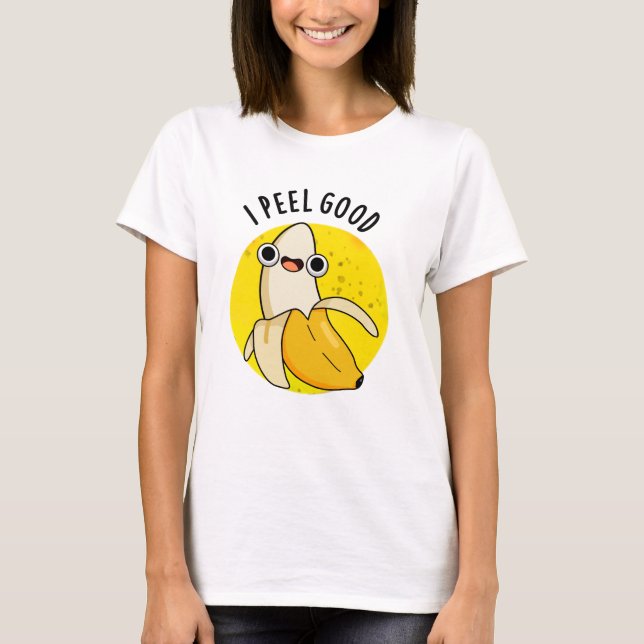 Camiseta Eu Peço Boa Fruta Engraçada Banana Pun (Frente)