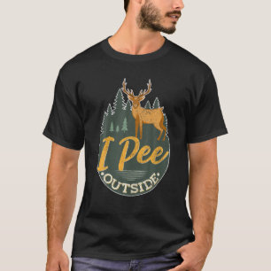 Camiseta Eu Peço Fora Do Crachá, Caçador Engraçado Caç