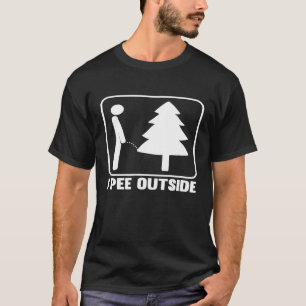 Camiseta Eu Peço Lá Fora O Engraçado Acampamento T-Shirt
