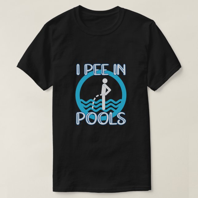 Camiseta Eu Peço Nas Piscinas Engraçado Presente De Verão S (Frente do Design)