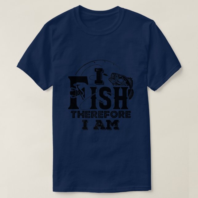 Camiseta Eu Peço, Portanto, Eu Estou Pescando O Prem (Frente do Design)