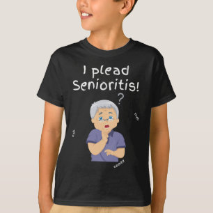 Camiseta Eu Peço Senioristis. Homem Idoso Mulher Envelhecim