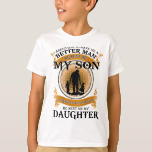 Camiseta Eu Pedi A Deus Para Me Fazer Um Homem Melhor Que E