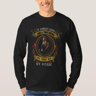 Camiseta Eu Pedi A Deus Para Um Amigo Verdadeiro Que Ele Me