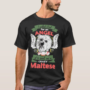 Camiseta Eu Pedi A Deus Por Um Anjo Que Ele Me Enviou Malte
