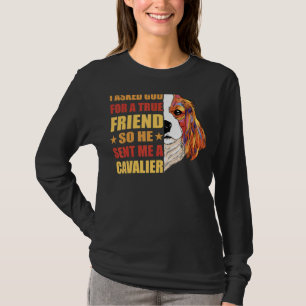 Camiseta Eu Pedi A Deus Um Amigo Verdadeiro Então Ele Me En
