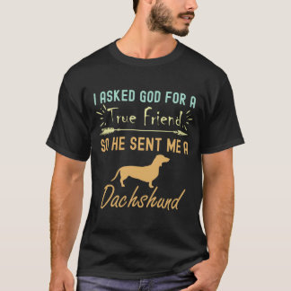 Camiseta Eu Pedi A Deus Um Amigo Verdadeiro Então Ele Me En