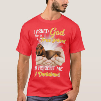 Camiseta Eu pedi a Deus um amigo verdadeiro, então ele me m