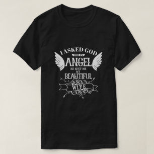 Camiseta Eu Pedi A Deus Um Anjo Que Ele Me Enviou Minha Esp