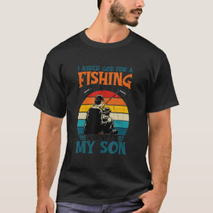 Camiseta Eu Pedi A Deus Um Parceiro De Pesca E Ele Me Envio
