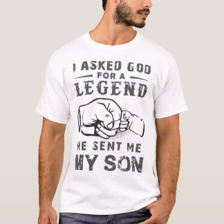 Camiseta Eu pedi o deus uma legenda que me enviou meus t-s