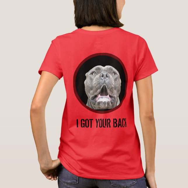 Camiseta Eu Peguei Seu Cachorro De Corso De Guarda Duro (Verso)