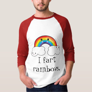 Camiseta Eu peido arco-íris