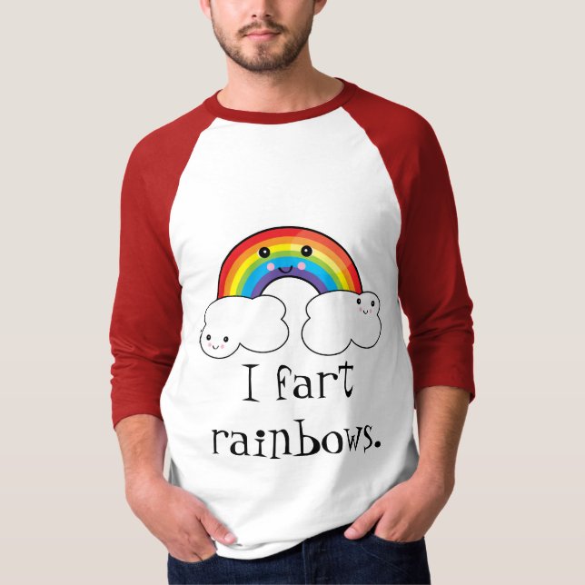 Camiseta Eu peido arco-íris (Frente)