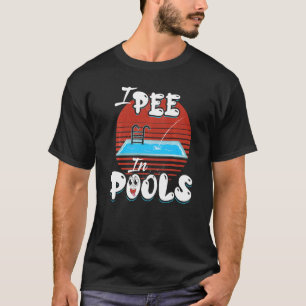 Camiseta Eu Peito Nas Férias Da Família Piscina Eu Peito Na