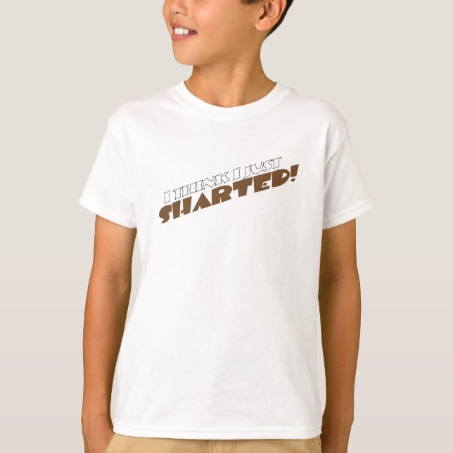 Camiseta Eu penso I apenas Sharted T (Frente)