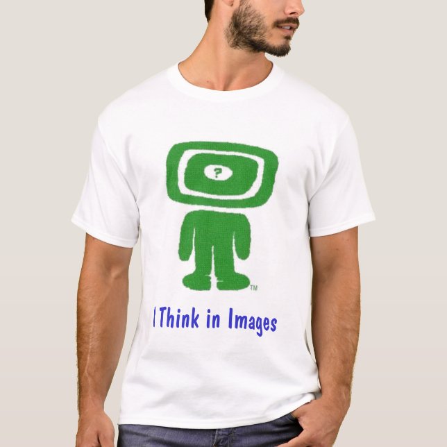 Camiseta Eu penso no t-shirt do autismo das imagens (Frente)