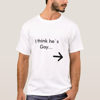Camiseta Eu penso-o gay do ` s…
