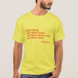 Camiseta Eu penso - o vermelho