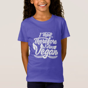 Camiseta Eu Penso, Portanto Sou Vegano
