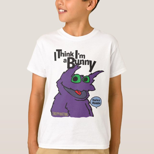 Camiseta Eu penso que eu sou um coelho (Frente)