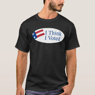 Camiseta Eu penso que eu votei