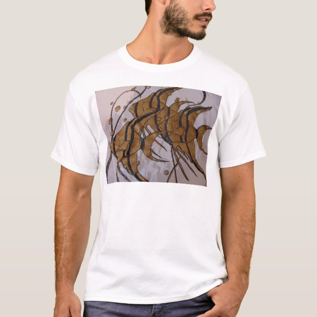 Camiseta Eu penso que nós somos peixe dourado (Frente)