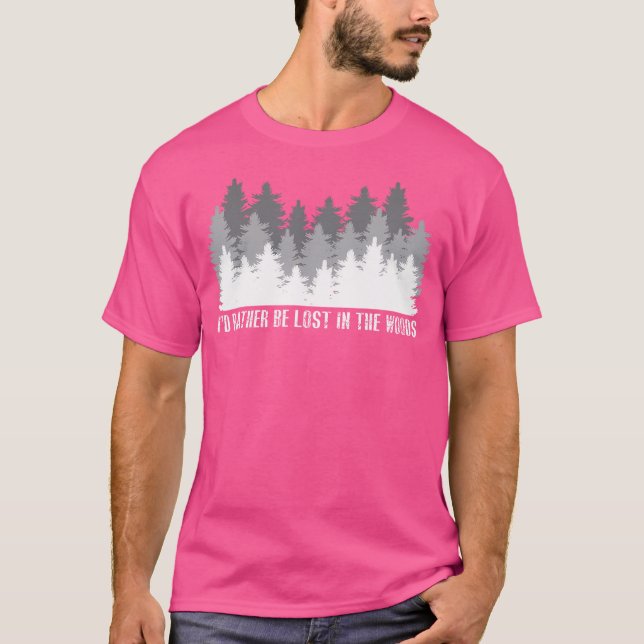 Camiseta Eu Perderia Preferencialmentes Na Floresta Engraça (Frente)