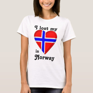 Camiseta Eu perdi meu coração em Noruega