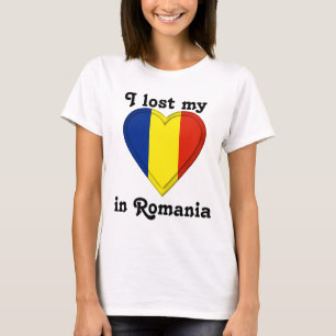 Camiseta Eu perdi meu coração em Romania