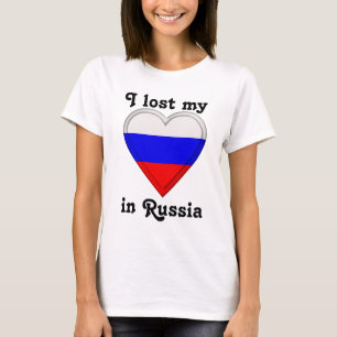Camiseta Eu perdi meu coração em Rússia