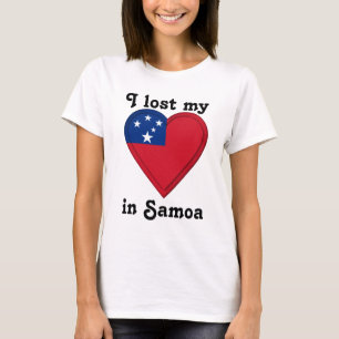 Camiseta Eu perdi meu coração em Samoa