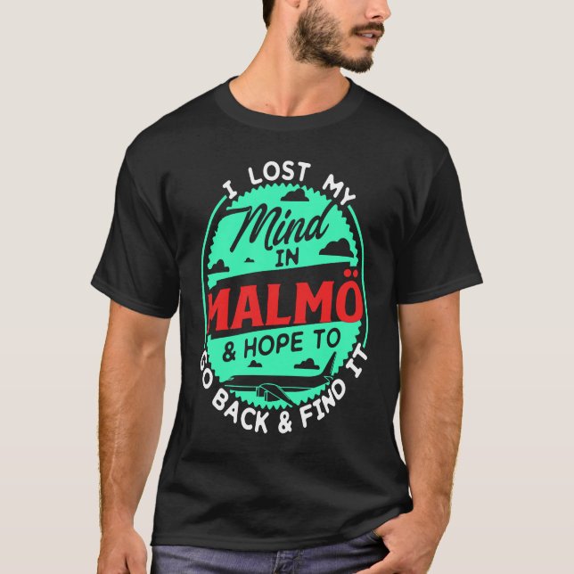 Camiseta Eu Perdi Minha Mente Em Malmö Design Para Ventilad (Frente)
