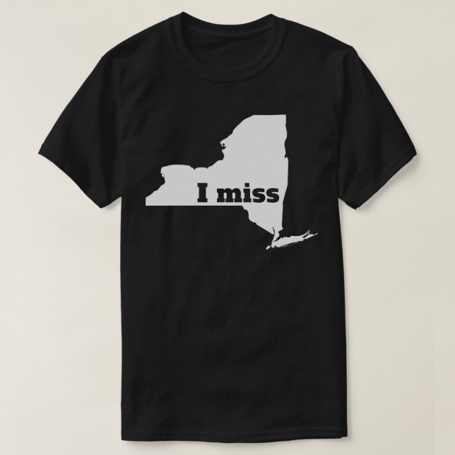 Camiseta Eu Perdi Nova York Meu Estado De Casa (Frente do Design)