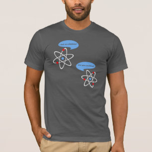 Camiseta Eu perdi uma ciência do elétron engraçada
