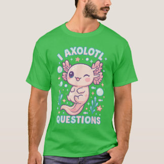 Camiseta Eu Perguntas Aolotl Engraçado Fofo Design de Troca
