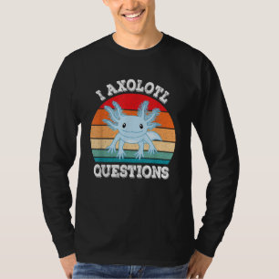 Camiseta Eu Perguntas Axolote Adorável Retro Axolote Divert